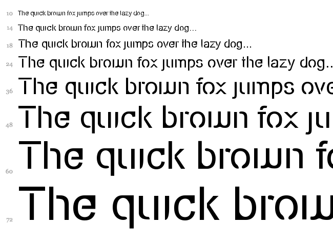 Eco-Files font waterfall