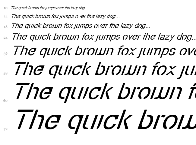 Eco-Files font waterfall