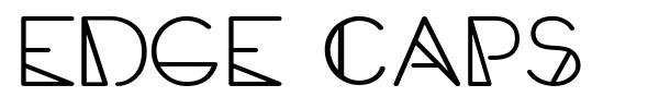 Edge Caps font