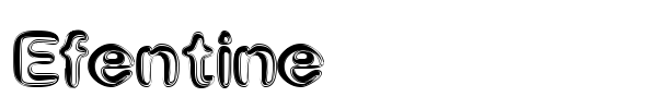 Efentine font