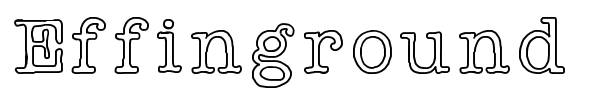Effinground font