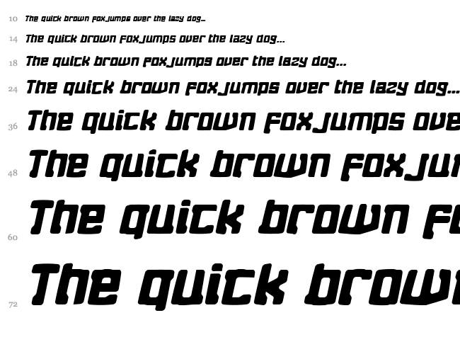 Eightball font waterfall
