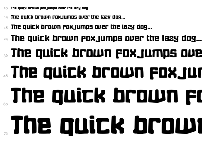 Eightball font waterfall