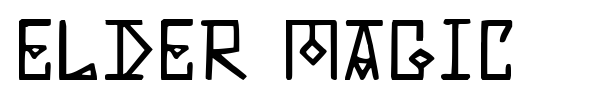 Elder Magic font preview