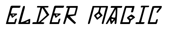 Elder Magic font preview