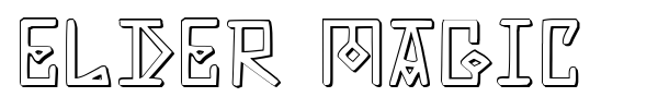 Elder Magic font preview