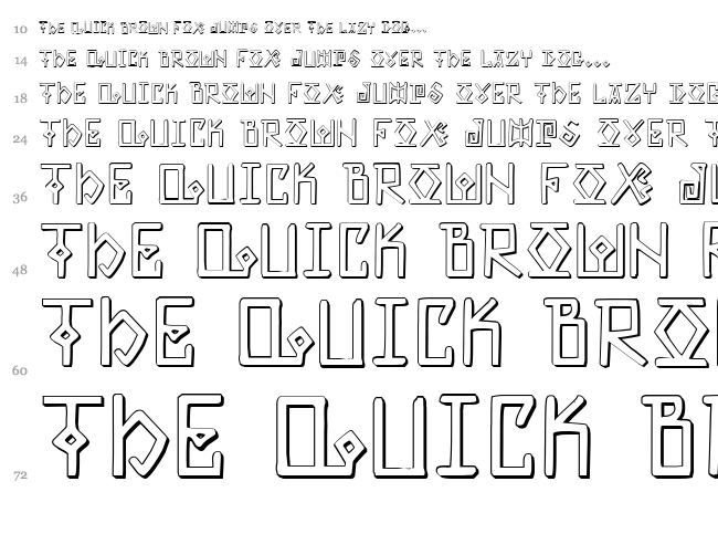 Elder Magic font waterfall
