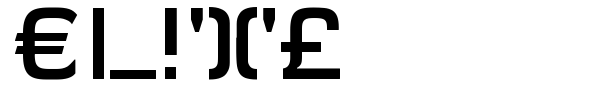 Elite font