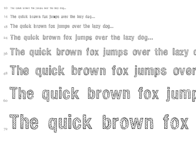 Elliot font waterfall