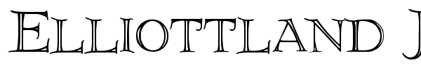Elliottland J font