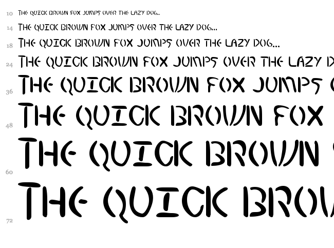 Elminster font waterfall