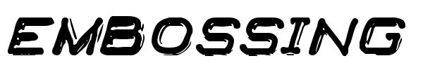 Embossing Tape font preview