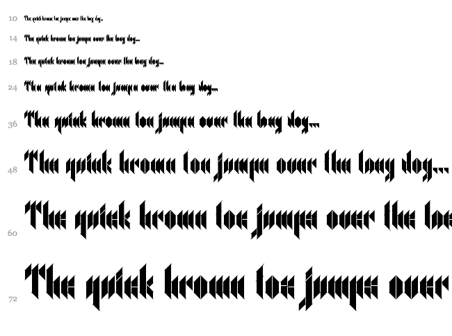 En Zelo font waterfall