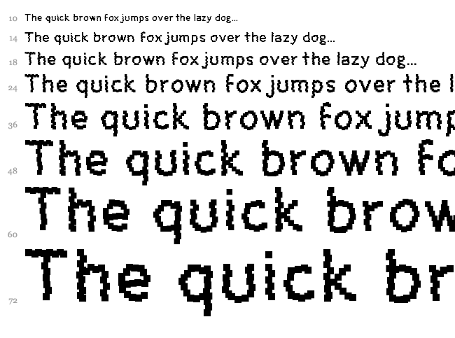 Enie font waterfall