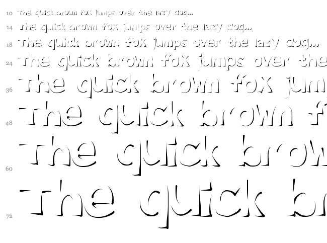 Enlighten font waterfall