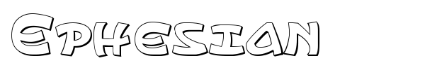 Ephesian font preview