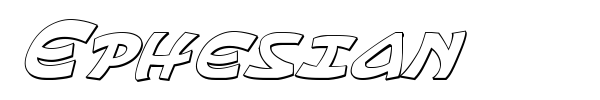 Ephesian font preview