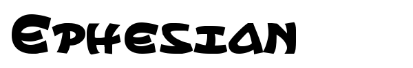 Ephesian font preview