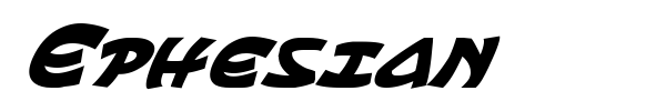 Ephesian font preview