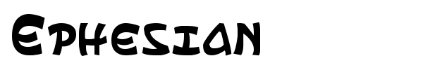 Ephesian font preview