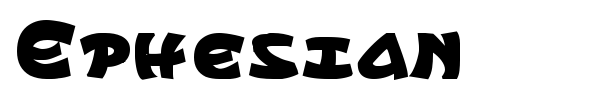 Ephesian font preview