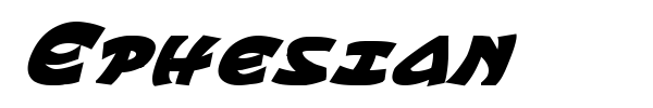 Ephesian font preview