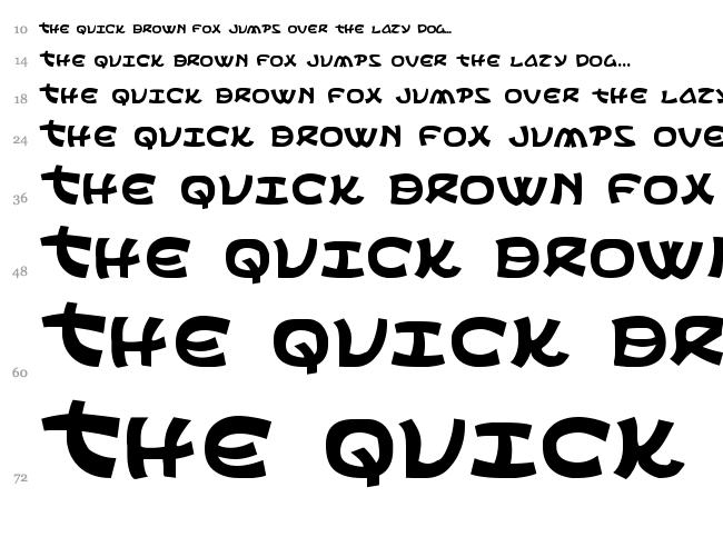 Ephesian font waterfall