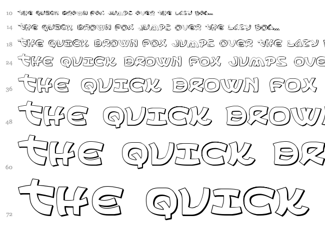 Ephesian font waterfall