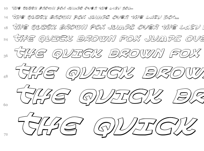Ephesian font waterfall