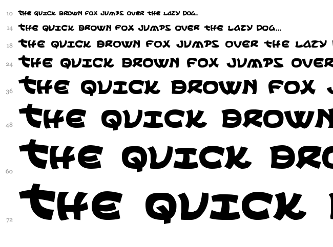 Ephesian font waterfall