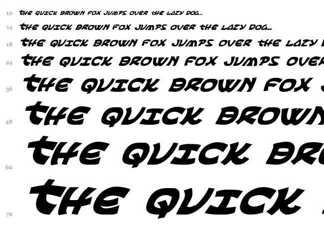Ephesian font waterfall