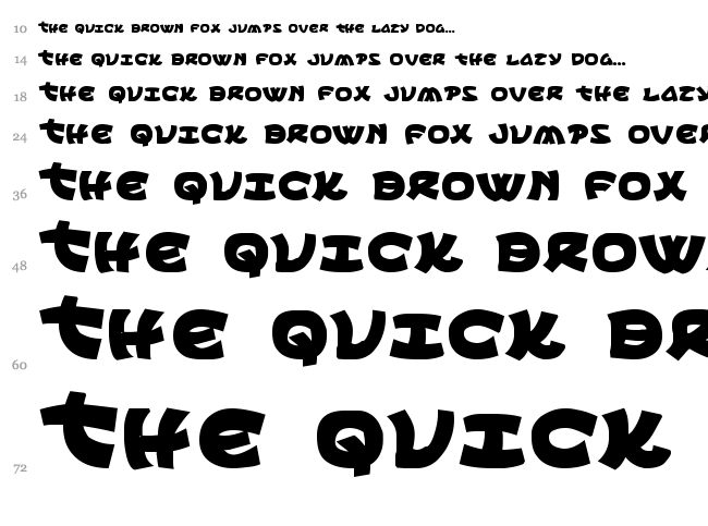 Ephesian font waterfall