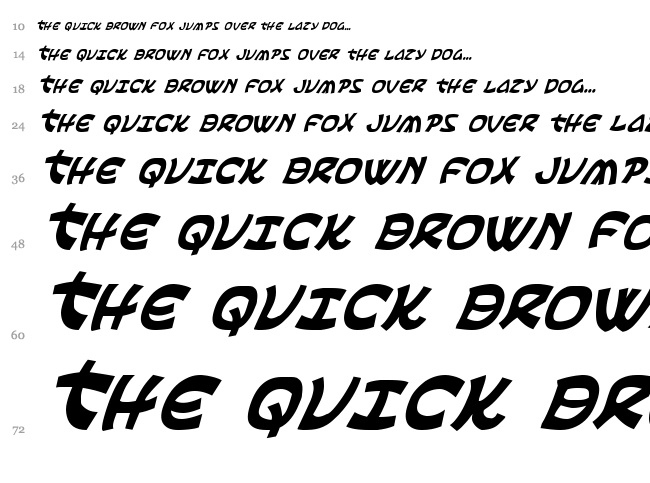 Ephesian font waterfall