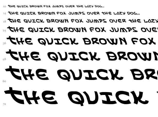 Ephesian font waterfall