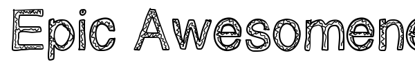 Epic Awesomeness font