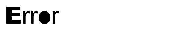 Error font