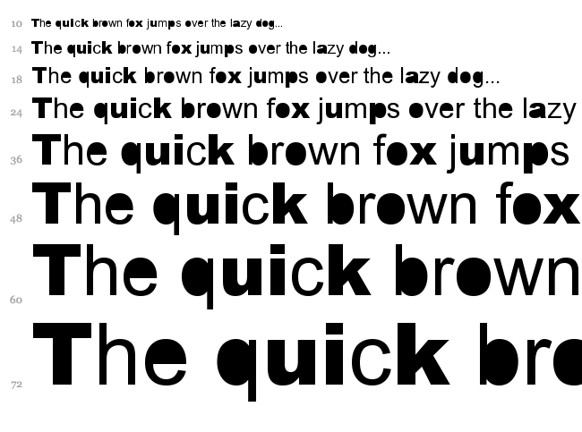 Error font waterfall