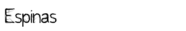 Espinas font