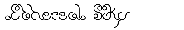 Ethereal Sky font
