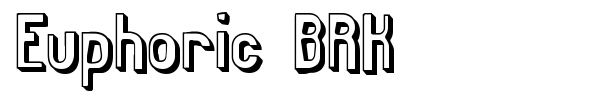 Euphoric BRK font preview
