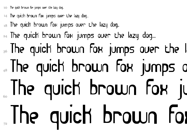 Euphoric BRK font waterfall