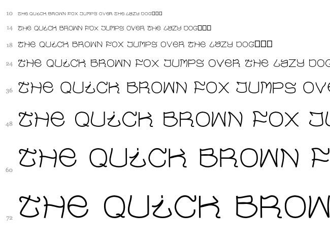 Evaow font waterfall
