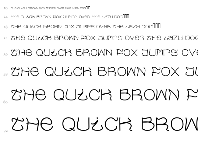 Evaow font waterfall