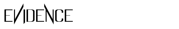 Evidence font
