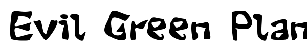 Evil Green Plant font