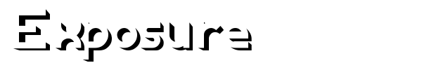 Exposure font