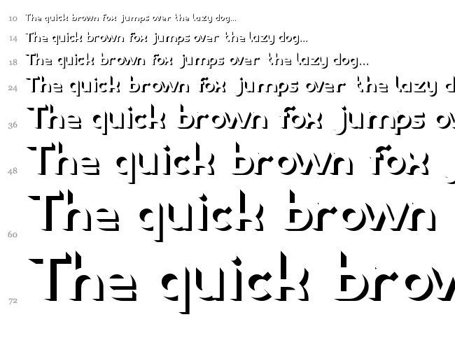 Exposure font waterfall