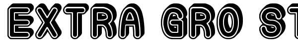 Extra Gro St font