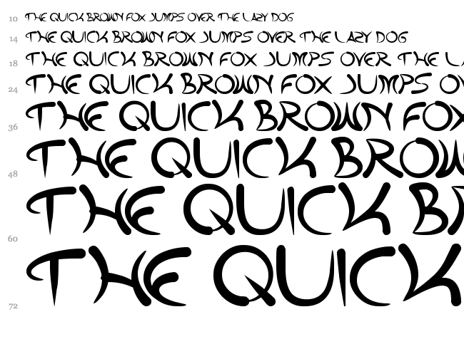 Extra Hot font waterfall