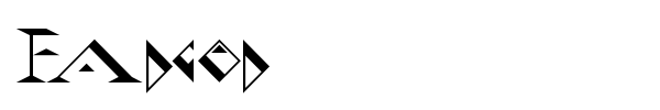 Fadgod font